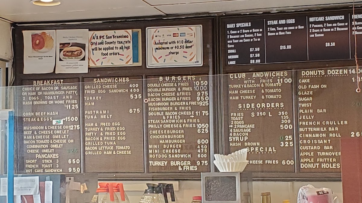 Jim Georgie's Donuts Menu - Image 1